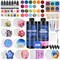 Epoxy Resin Kit for Beginners, 32oz Resin Kit with Coaster Molds, Complete Accessories Include Pigment, Mica Powders, Dried Flowers, Glitter, Measuring Cups and Other Resina Supplie